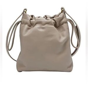 Fossil Women's Gigi Leather Small Drawstring Crossbody Purse